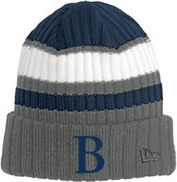New Era Ribbed Beanie, Navy/Graphite